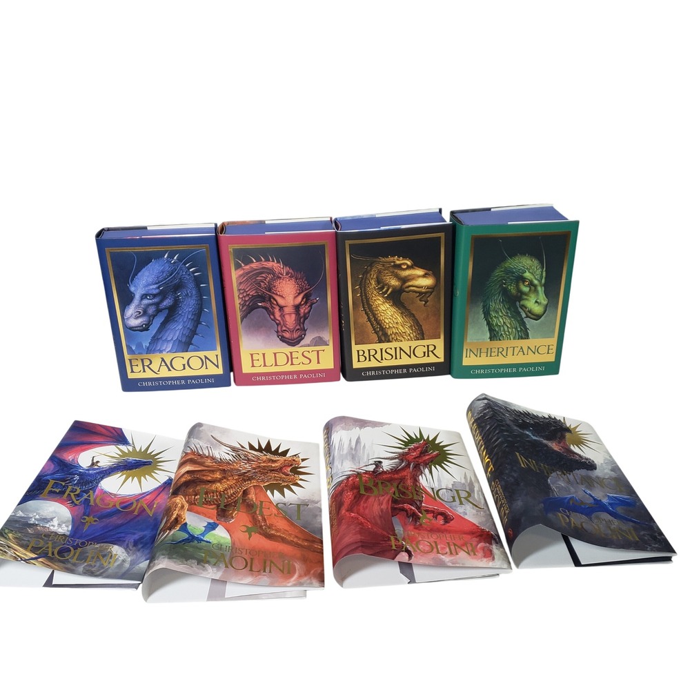 Christopher Paolini Inheritance Cycle Broken Binding Signed Edition Set 4 Books